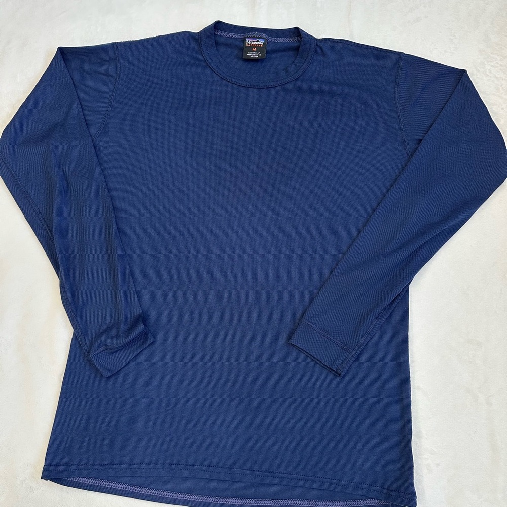 Patagonia Capilene Shirt Mens Medium Long Sleeve Crewneck Hiking Outdoors
